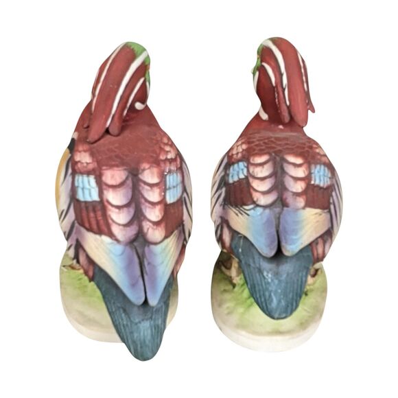 Vintage Lefton Ceramic Wood Duck Figurines: Hand-Painted Bird Decor - Picture 4 of 8